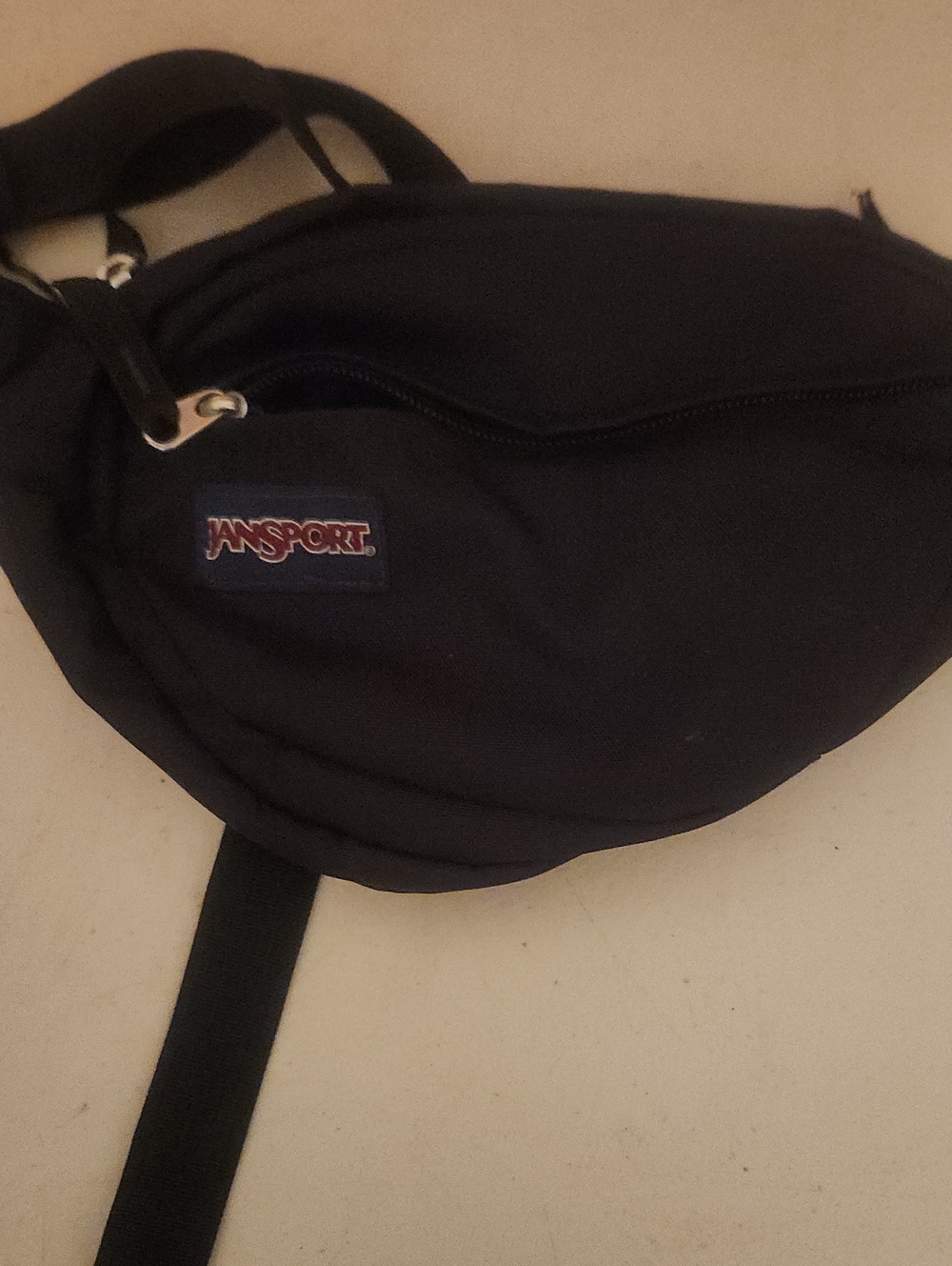 JanSport Black Waist Pack Sling - Men's Compact Hip Bag
